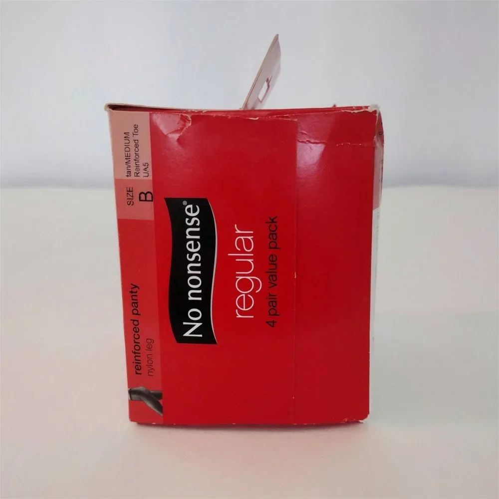 No Nonsense Tan Sheer Reinforced Pantyhose 4 pack Size B NEW